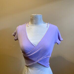 Stradivarius Cross Crop Top